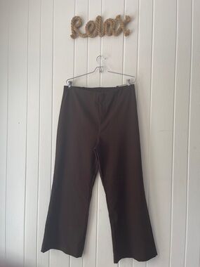Zara Women’s Dark Brown Wide-Leg Pants XXL